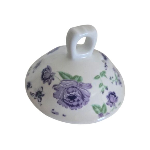 CHINTZ Ceramic Teapot Lavender Flower Design Cottagecore Grandmacore - Picture 5 of 7